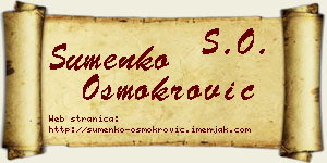 Šumenko Osmokrović vizit kartica
